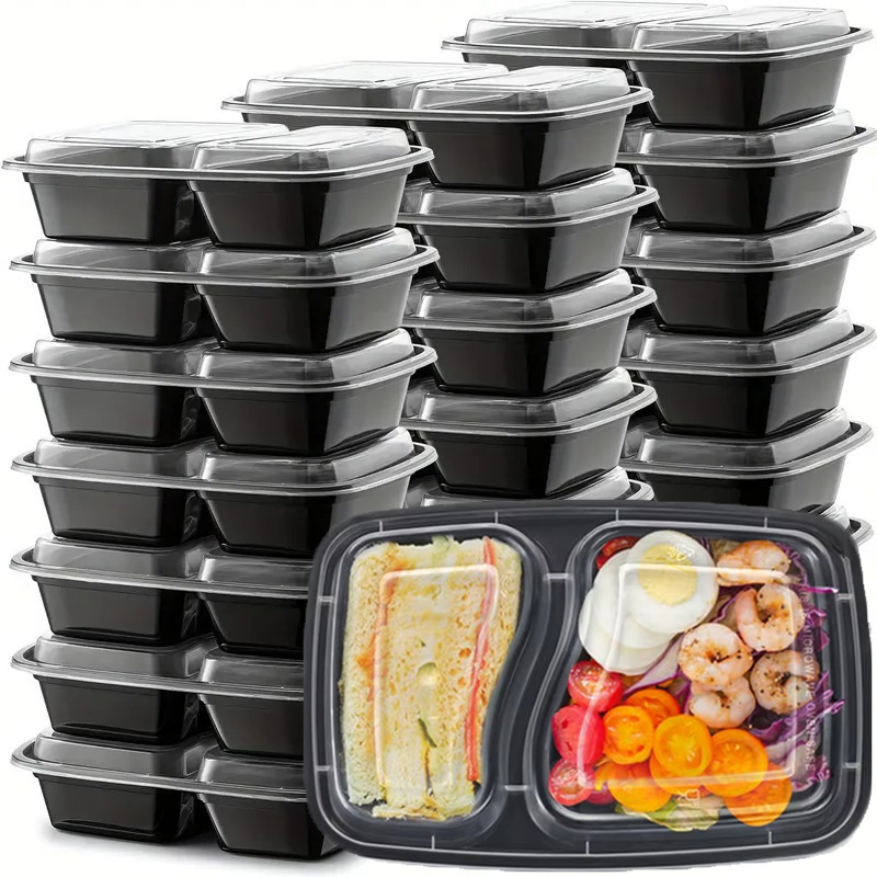 Kitchen Baking Tins - 10 sets wegwerp voedselbewaarboxen met deksels