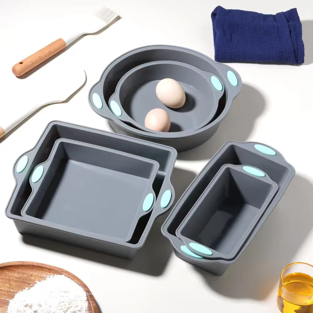 Kitchen Appliances For Baking - Grijs Hittebestendig Siliconen Cakevorm Pan 2/3