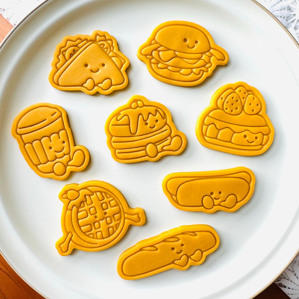 Kitchen Baking Cake - Leuke Burger Sandwich Koekjesvormers Cartoon Cake