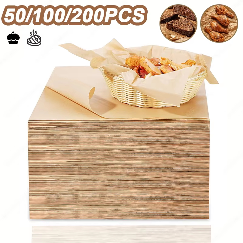Kitchen Baking Utensil - 50/100/200PCS Bakpapier Perkament Bakplaat Oven Lucht