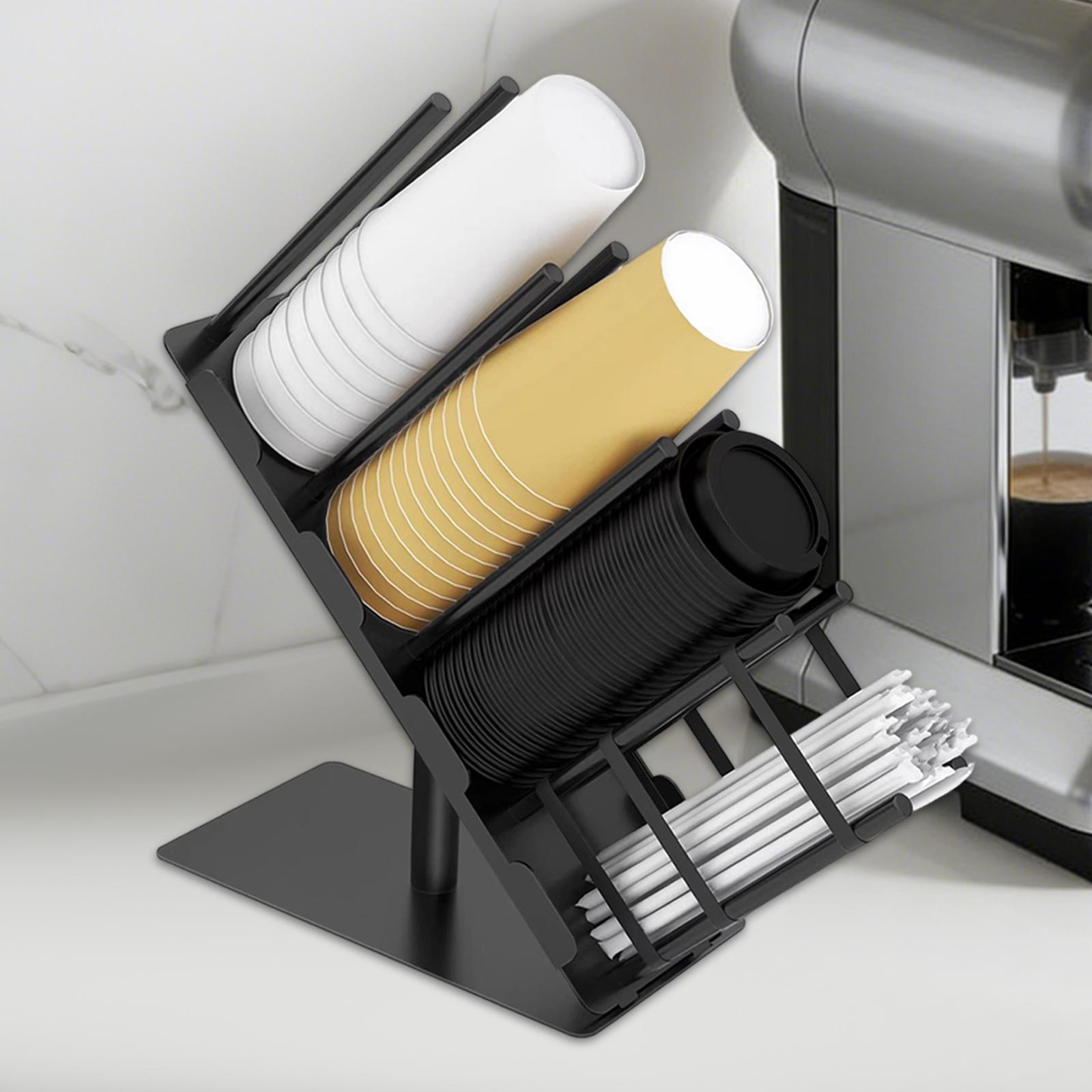 Kitchen Baking Sheet Organizer - Papieren beker- en dekselhouder, opbergrek, dispenser,