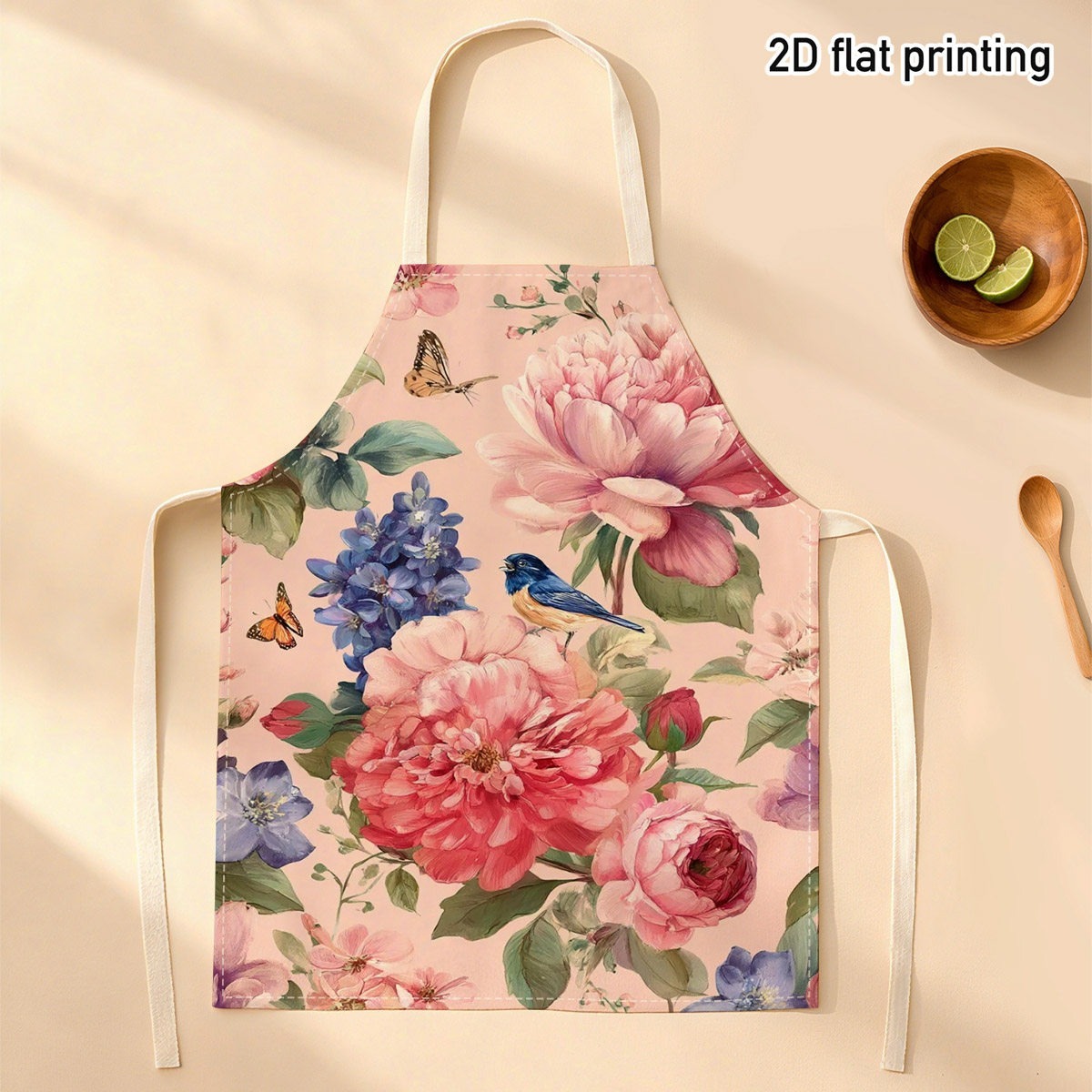 Kitchen Baking Area Ideas - 1pc mooie bloemen vogel schort tuin