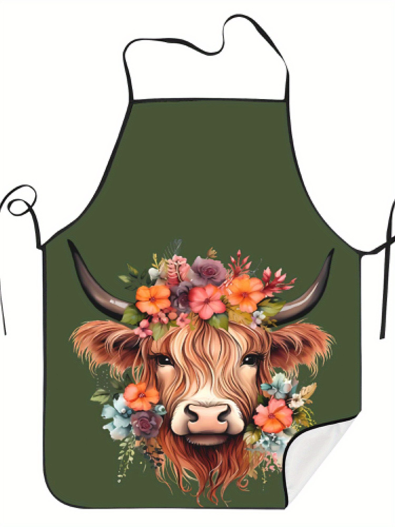 Baking Kitchen Design Ideas - 1 stuk Fun Highland Cow Floral
