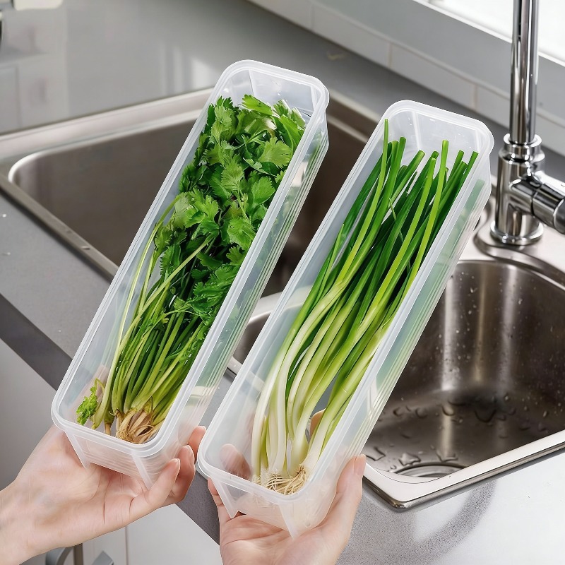 Kitchen Baking Tins - 1/2/4 Stuks Groene Ui Vershoudbox Plastic