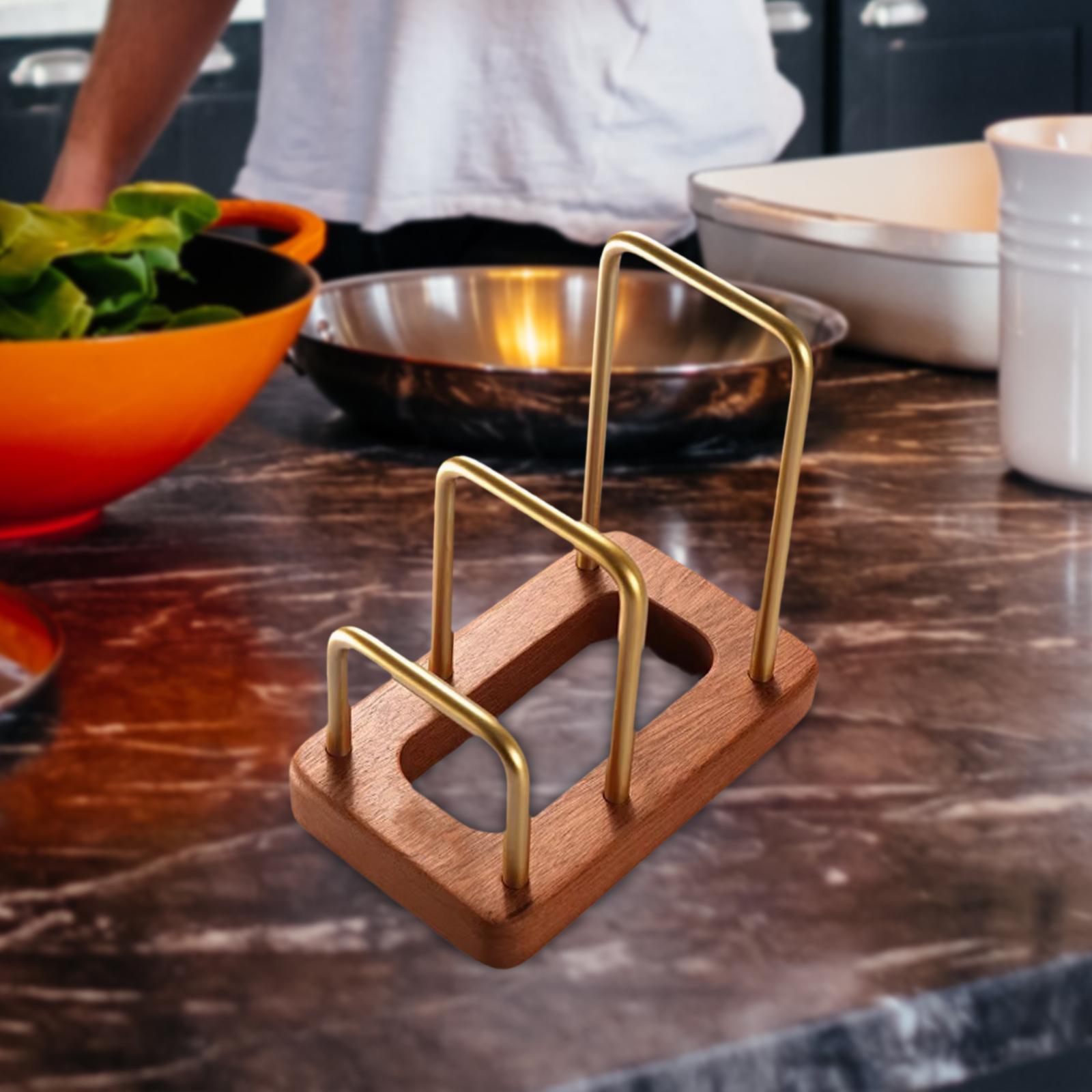 Kitchen Baking Sheet Organizer - Snijplankrek, dekselrek, keukenaccessoires, gadgets, houten en
