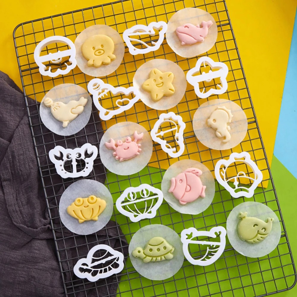 Kitchen Baking Cake - Zeedieren Koekjesvormpjes Cartoon Cake Biscuit Mold