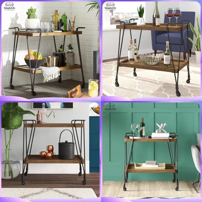 Kitchen Baking Cart - Keukentrolley met wielen, rolwagen voor koken,