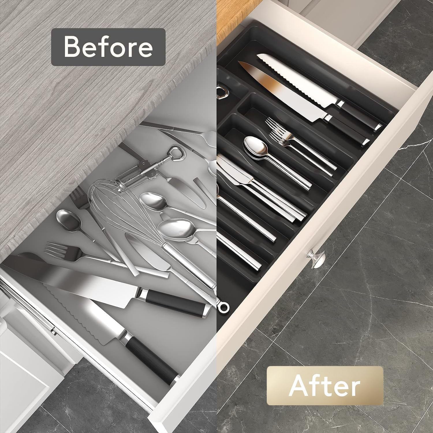 Keuken besteklade organizer ui - Kitchen Baking Tray Storage recensie en prijs