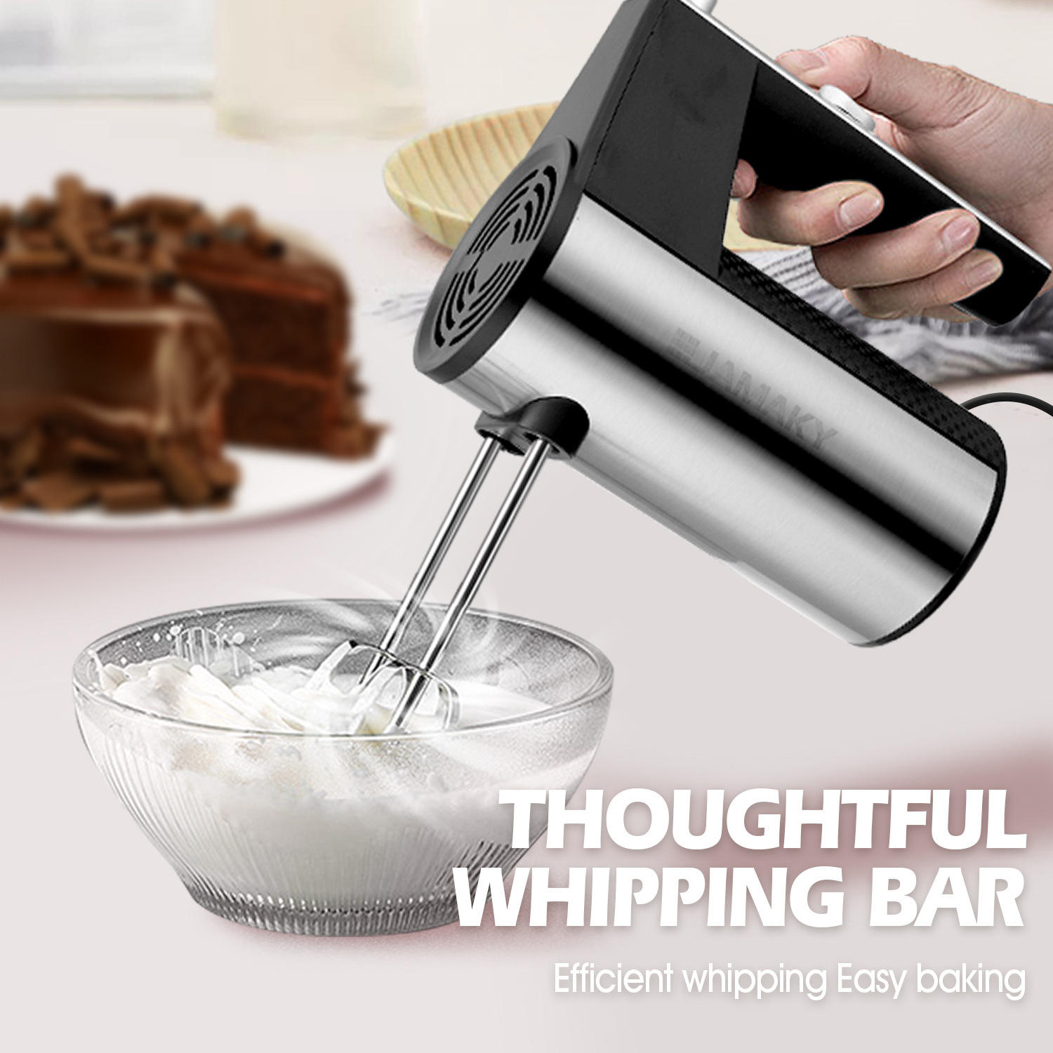 Draagbare elektrische voedselm - Kitchen Baking Cake recensie en prijs