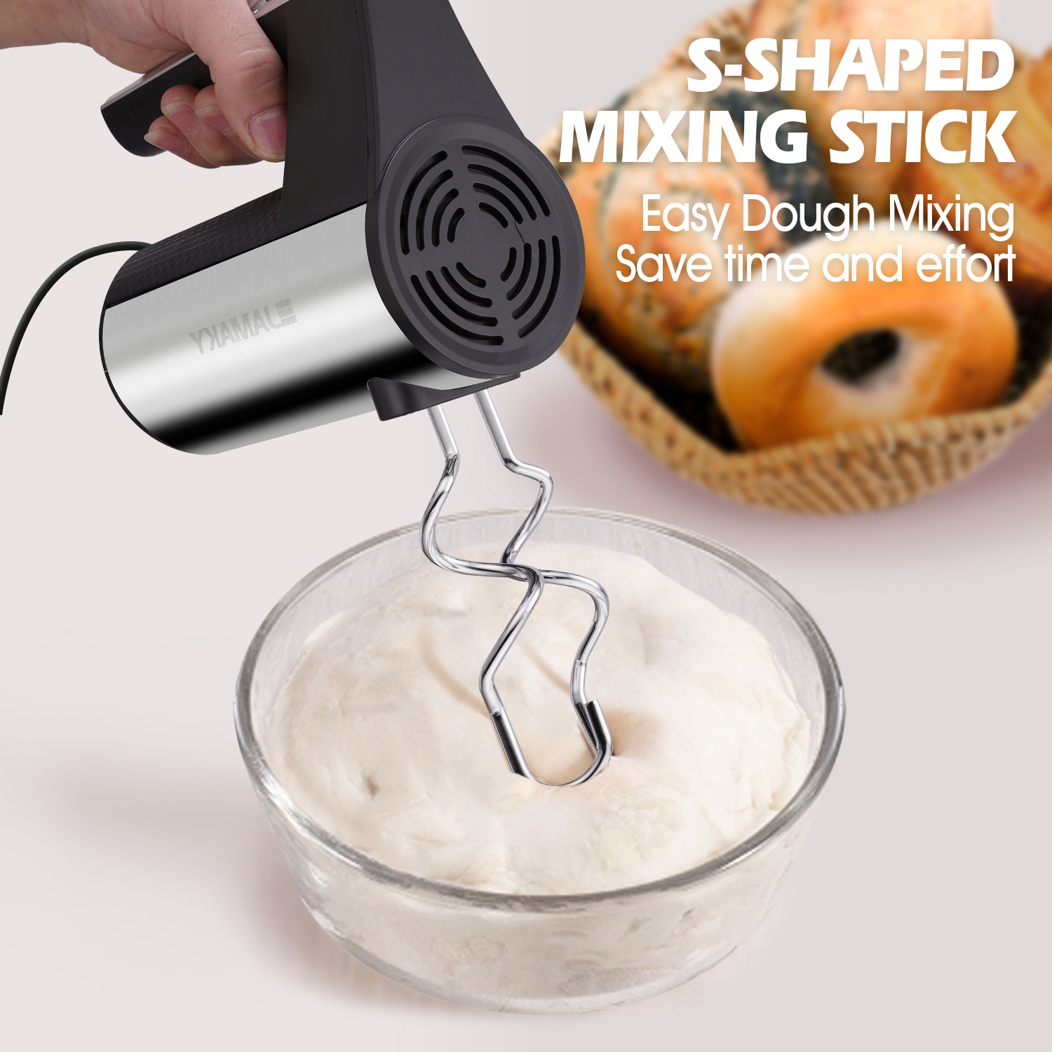 Draagbare elektrische voedselm - Kitchen Baking Cake recensie en prijs