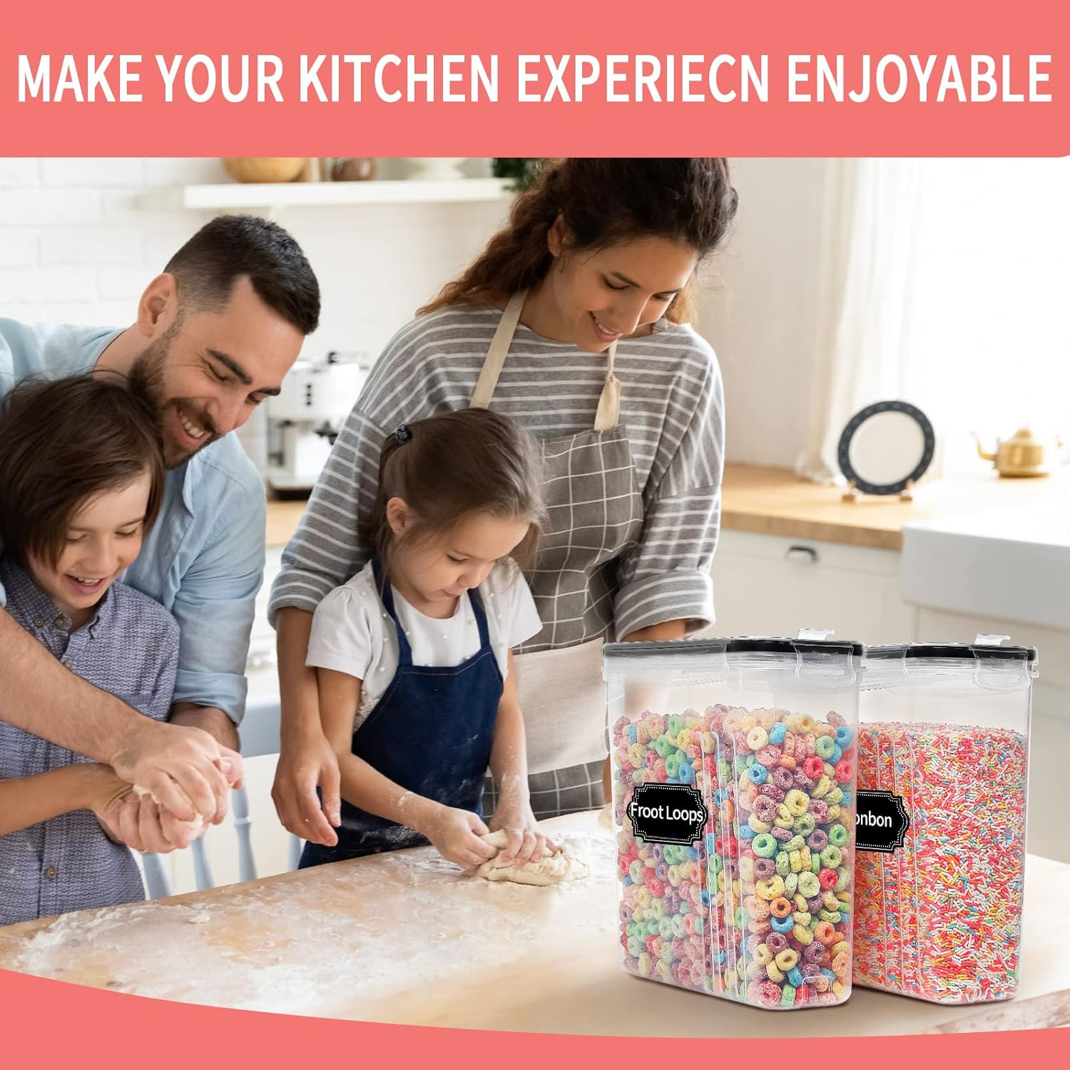 2.5L Granen Opslagcontainers m - Kitchen Baking Tins recensie en prijs