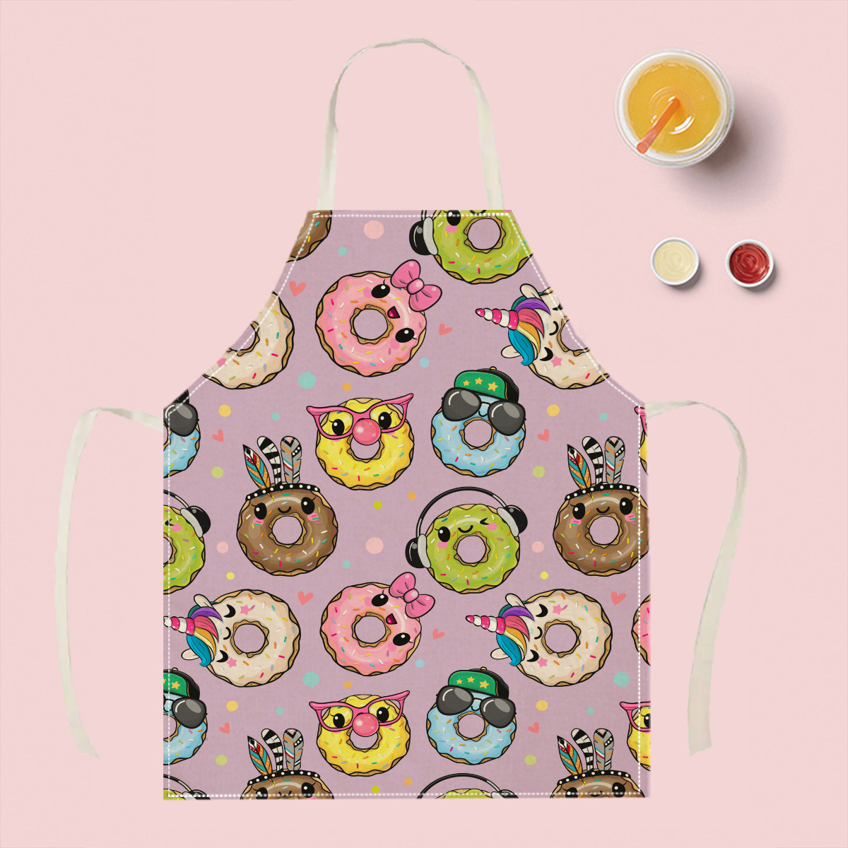 1pc Leuke Cartoon Donut Schort - Kitchen Baking Area Ideas recensie en prijs