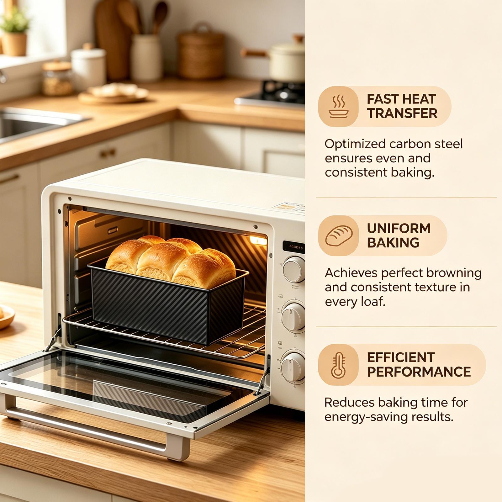 Broodbakvorm Gegolfd Koolstofs - Kitchen Baking Tins recensie en prijs