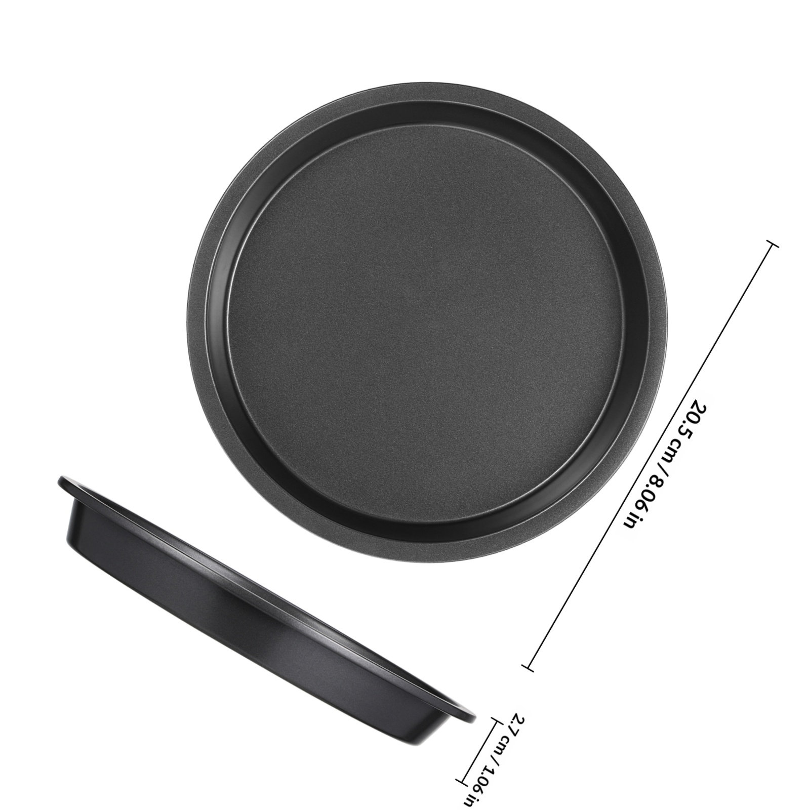 Ronde carbonstalen pizzapan, a - Kitchen Oven Baking Pans recensie en prijs