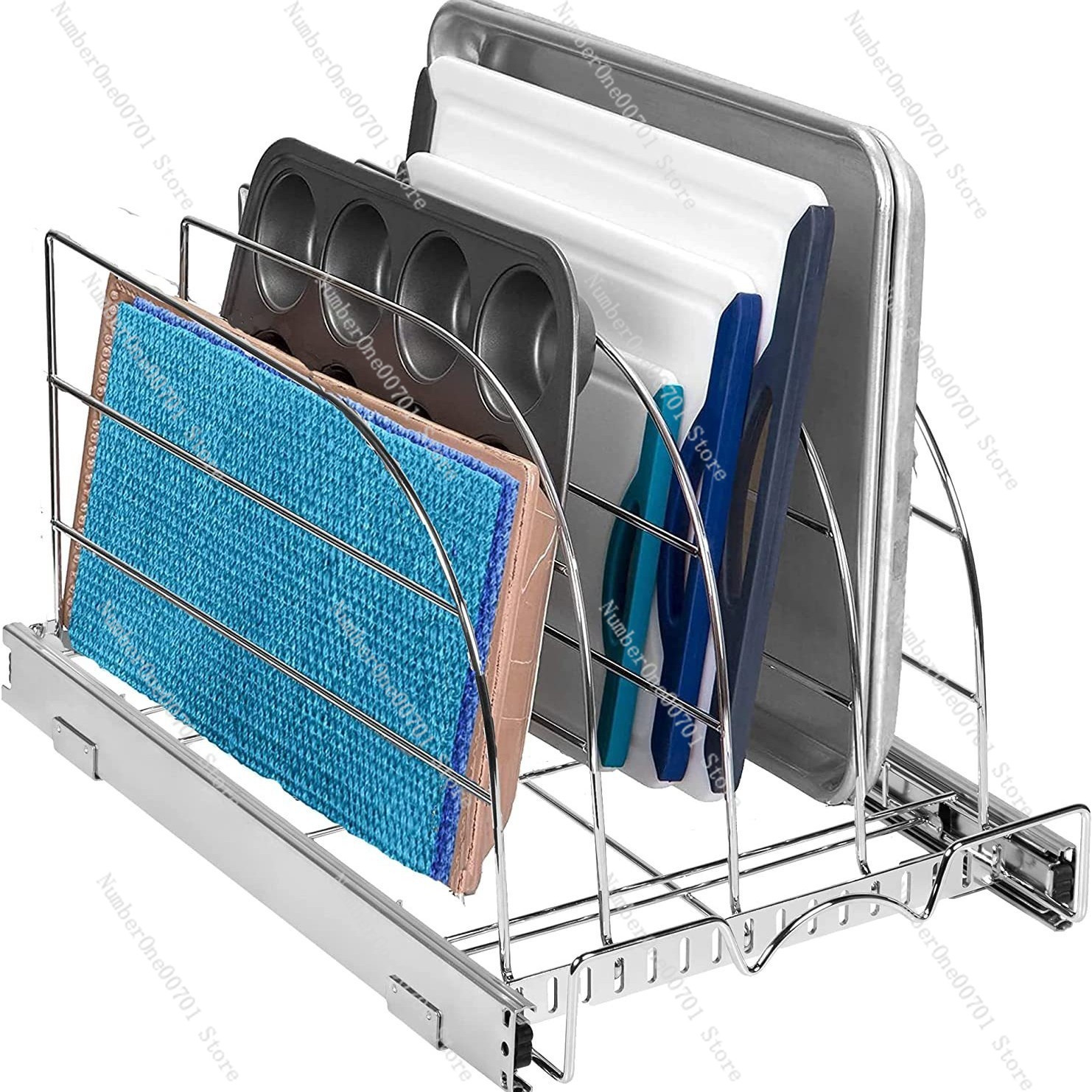 Uitschuifbare keukenkastorgani - Kitchen Baking Sheet Organizer recensie en prijs