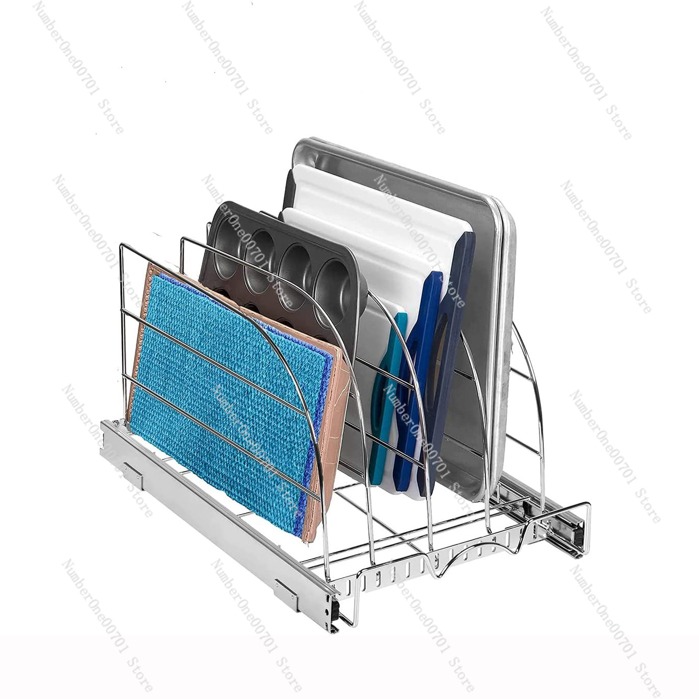 Uitschuifbare keukenkastorgani - Kitchen Baking Sheet Organizer recensie en prijs