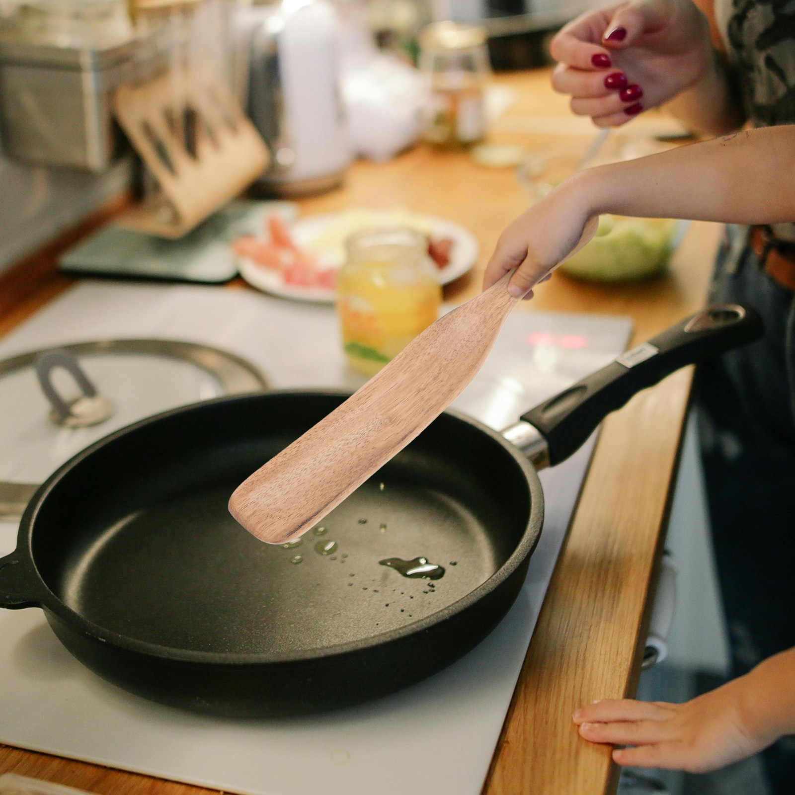 Houten lepel Zuurdesem roersta - Kitchen Baking Utensil recensie en prijs