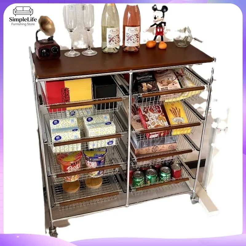 Retro keukenkar met wielen, mo - Kitchen Baking Cart recensie en prijs