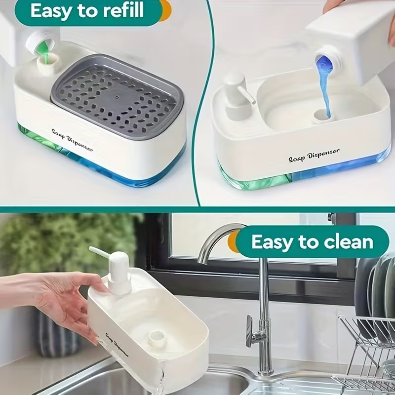 Dubbele pomp zeepdispenserset  - Kitchen Baking Tray Storage recensie en prijs