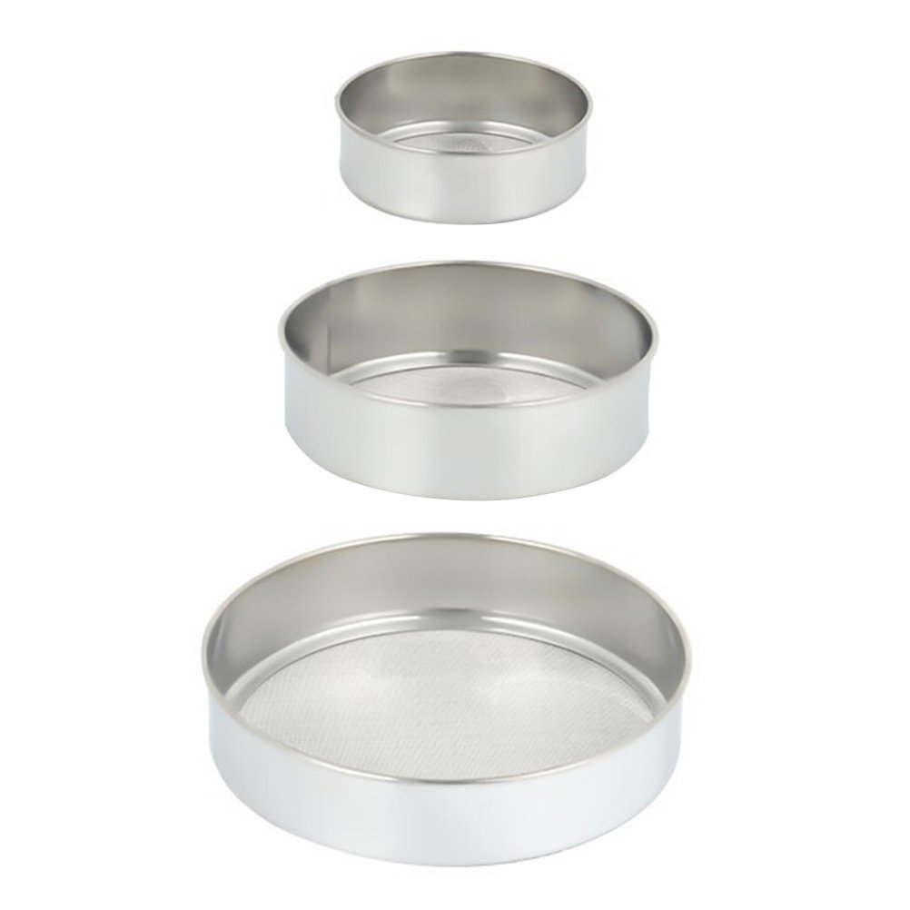 3 Stuks Rvs Meelzeef Set Ronde - Kitchen Baking Utensil recensie en prijs