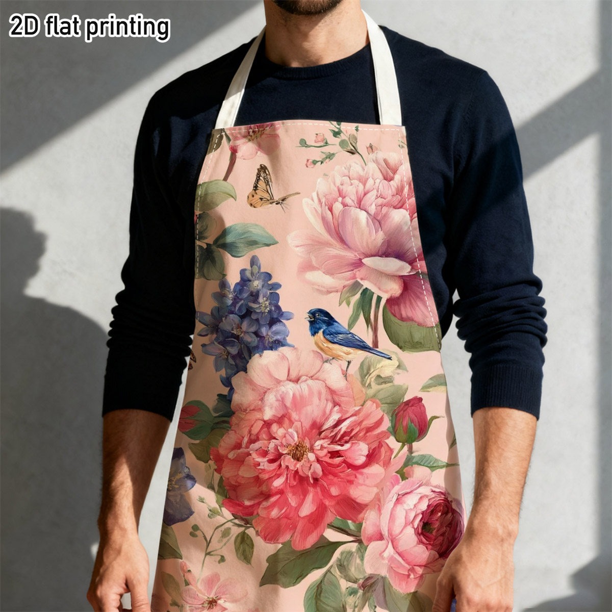 1pc mooie bloemen vogel schort - Kitchen Baking Area Ideas recensie en prijs