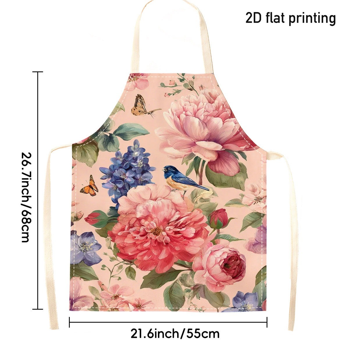 1pc mooie bloemen vogel schort - Kitchen Baking Area Ideas recensie en prijs