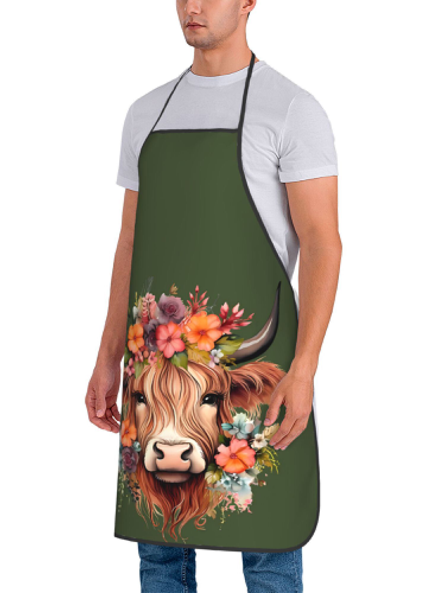 1 stuk Fun Highland Cow Floral - Baking Kitchen Design Ideas recensie en prijs