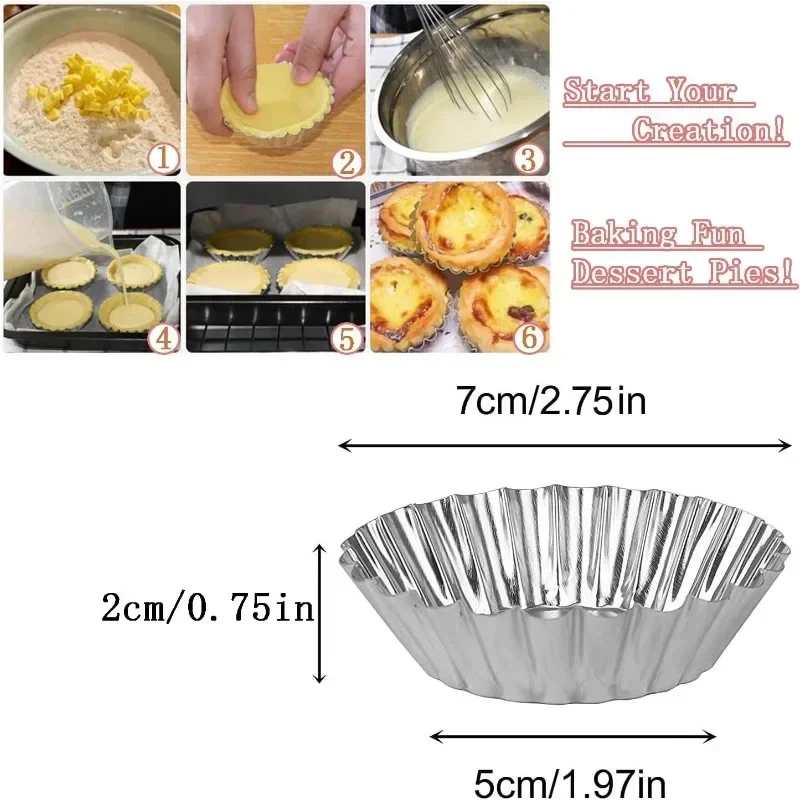 Aluminium 7Cm Ei Taart Mallen  - Kitchen Baking Tins recensie en prijs