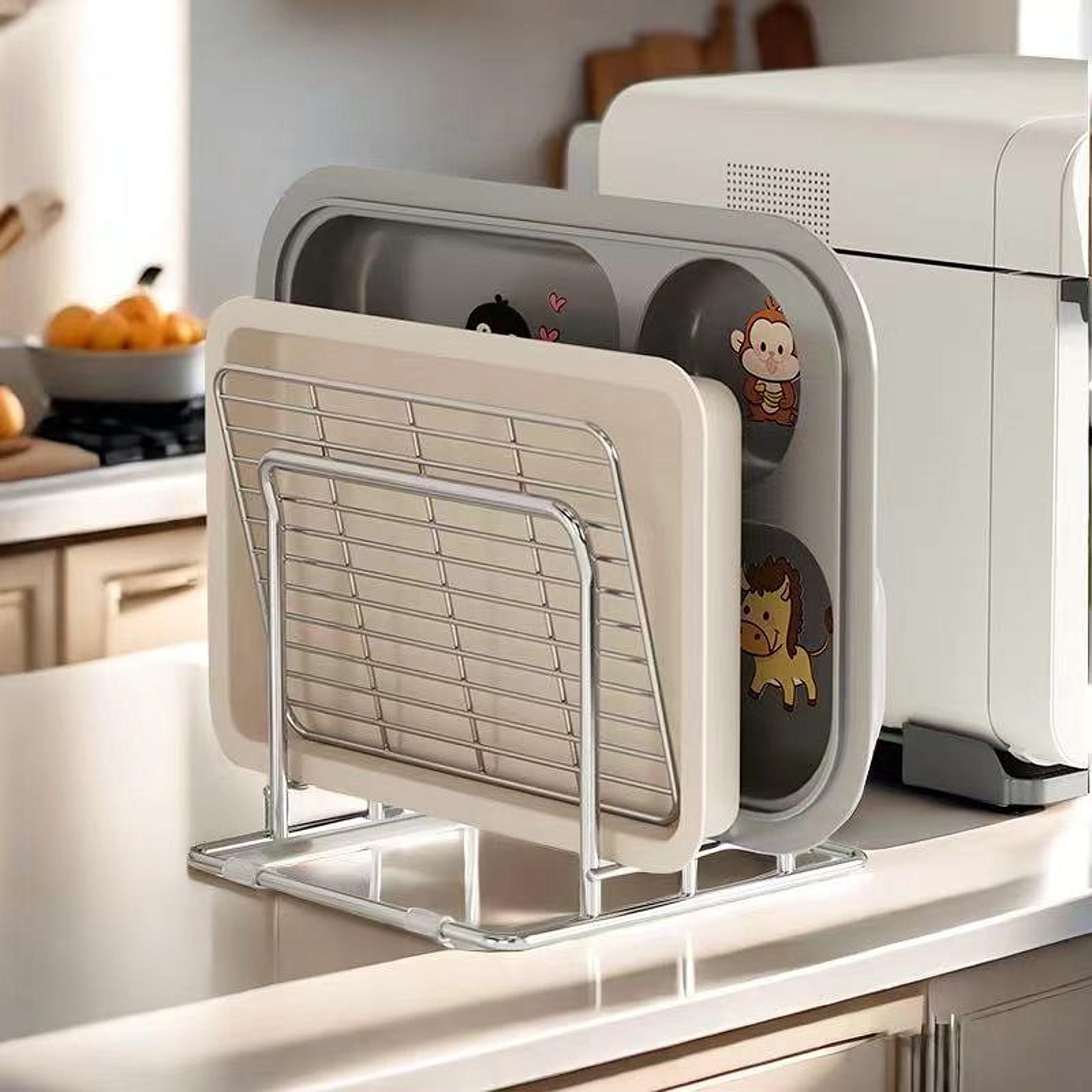 Snijplankrek Potten Pandeksels - Kitchen Baking Sheet Organizer recensie en prijs