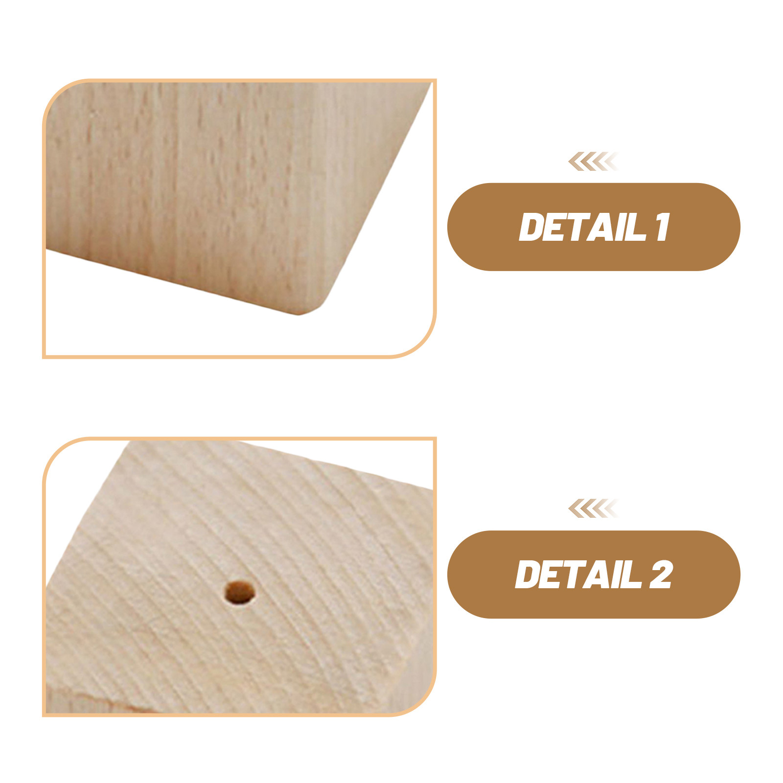2 stuks houten bloemnagelbasis - Kitchen Baking Cake recensie en prijs