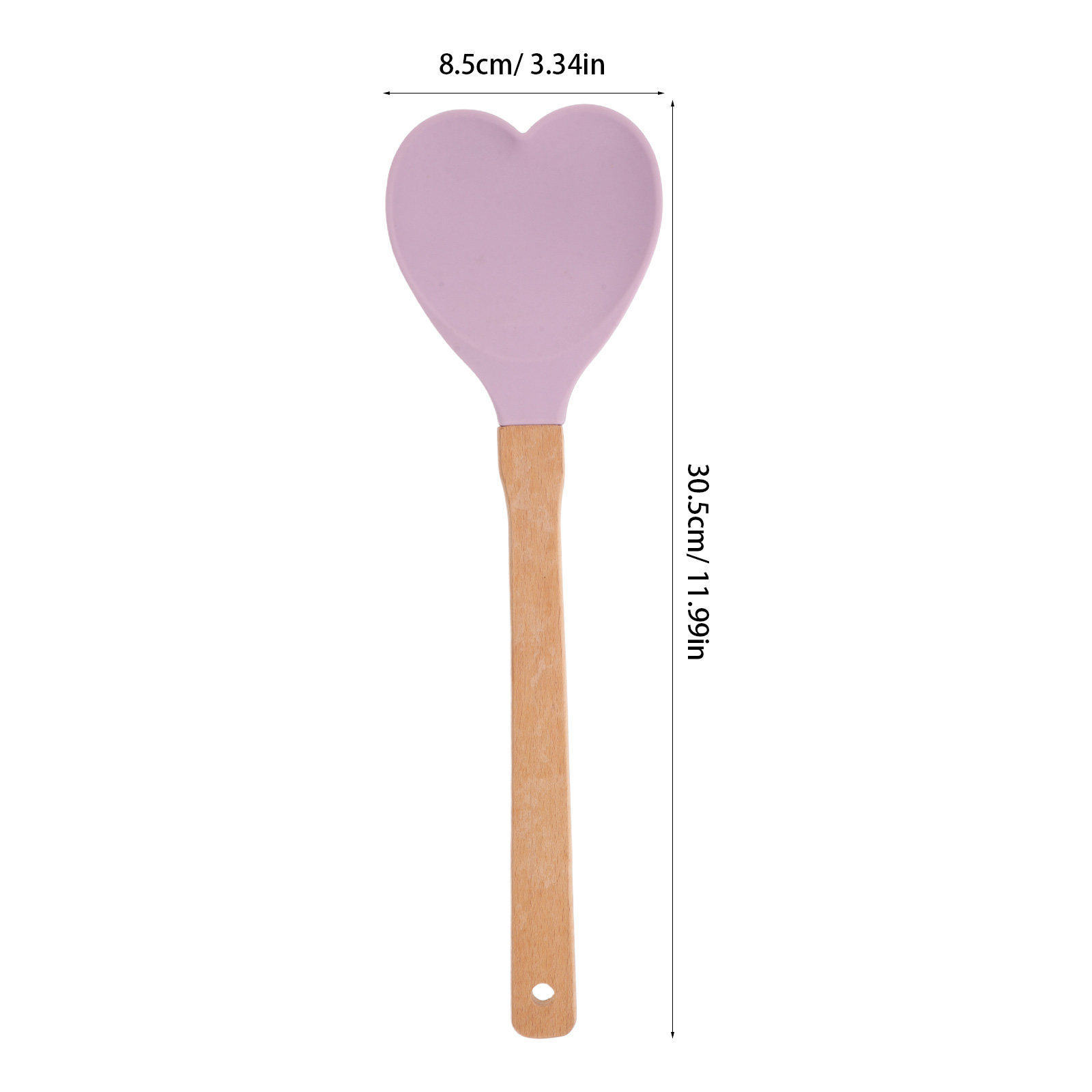 Hartvormige siliconen spatel m - Kitchen Baking Utensil recensie en prijs