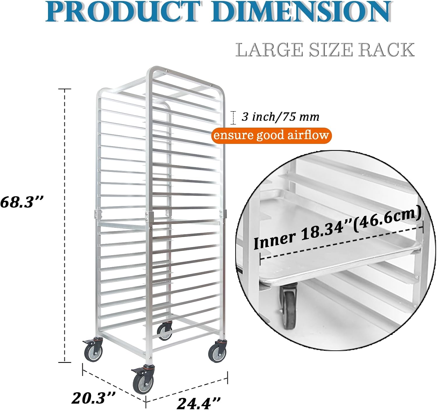 Commerciële 20-laags roestvrij - Kitchen Baking Sheet Organizer recensie en prijs