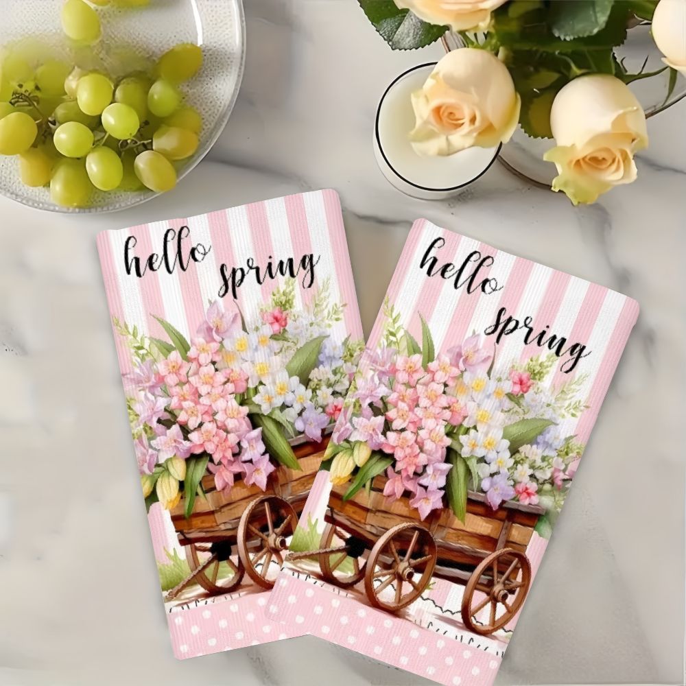 2 stuks, Spring Flower Cart ke - Kitchen Baking Cart recensie en prijs