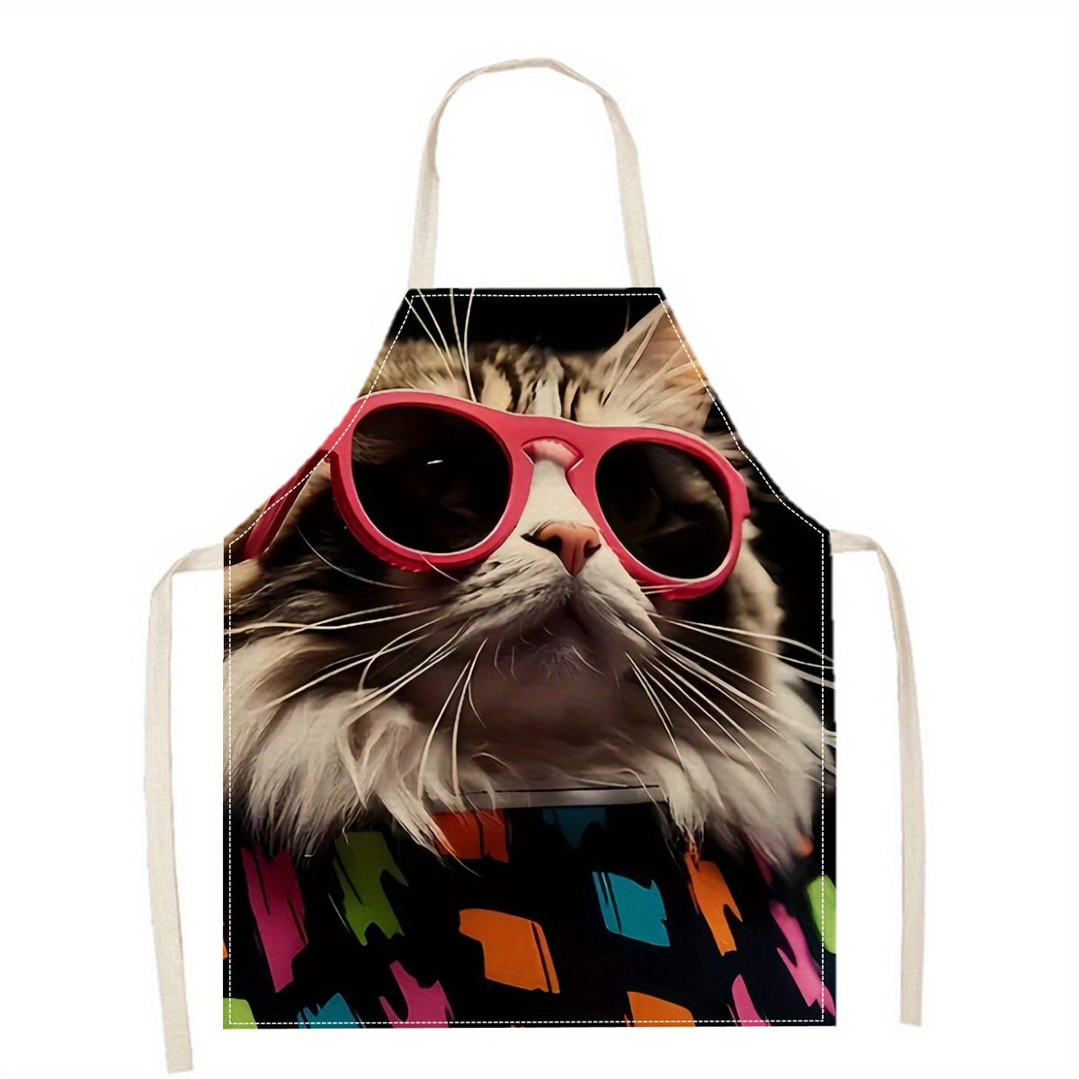 Linnen schort grappige kat zon - Kitchen Baking Area Ideas recensie en prijs