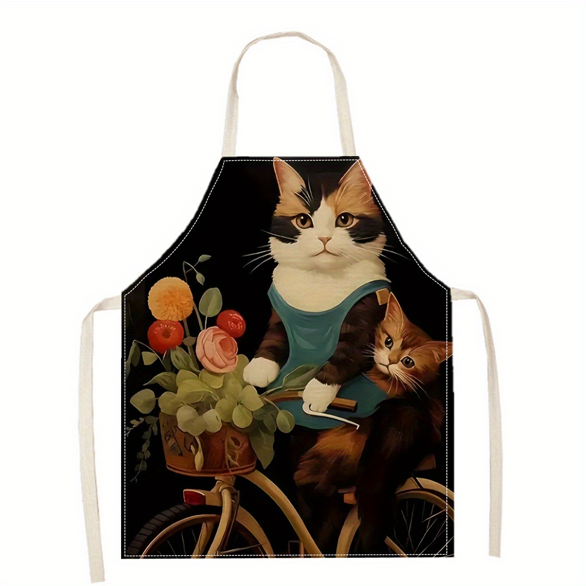 Linnen schort grappige kat zon - Kitchen Baking Area Ideas recensie en prijs