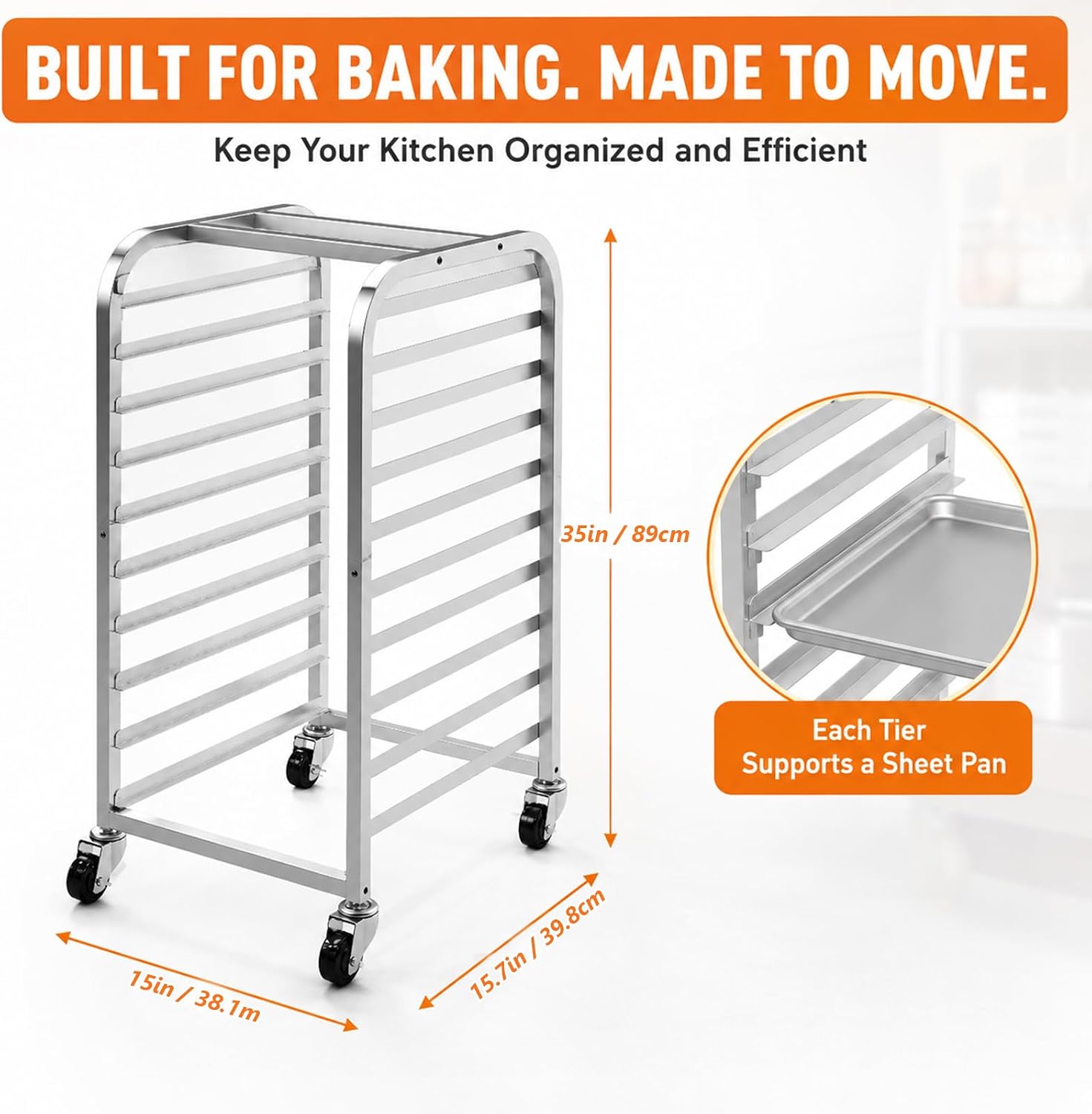 10-laags roestvrijstalen bakpl - Kitchen Baking Sheet Organizer recensie en prijs