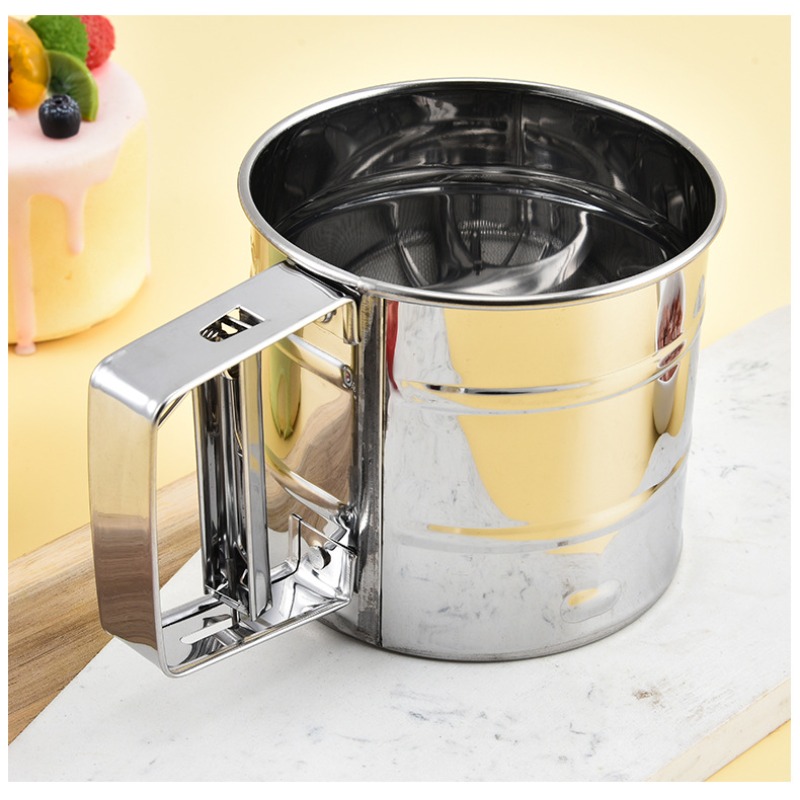 1PC roestvrijstalen meelzeef z - Baking Powder Kitchen recensie en prijs