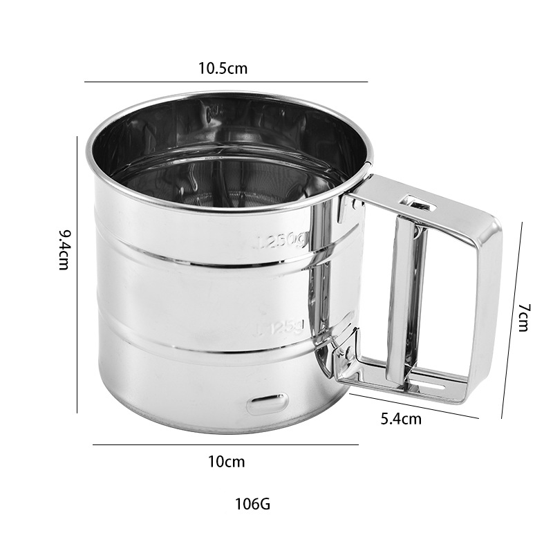 1PC roestvrijstalen meelzeef z - Baking Powder Kitchen recensie en prijs
