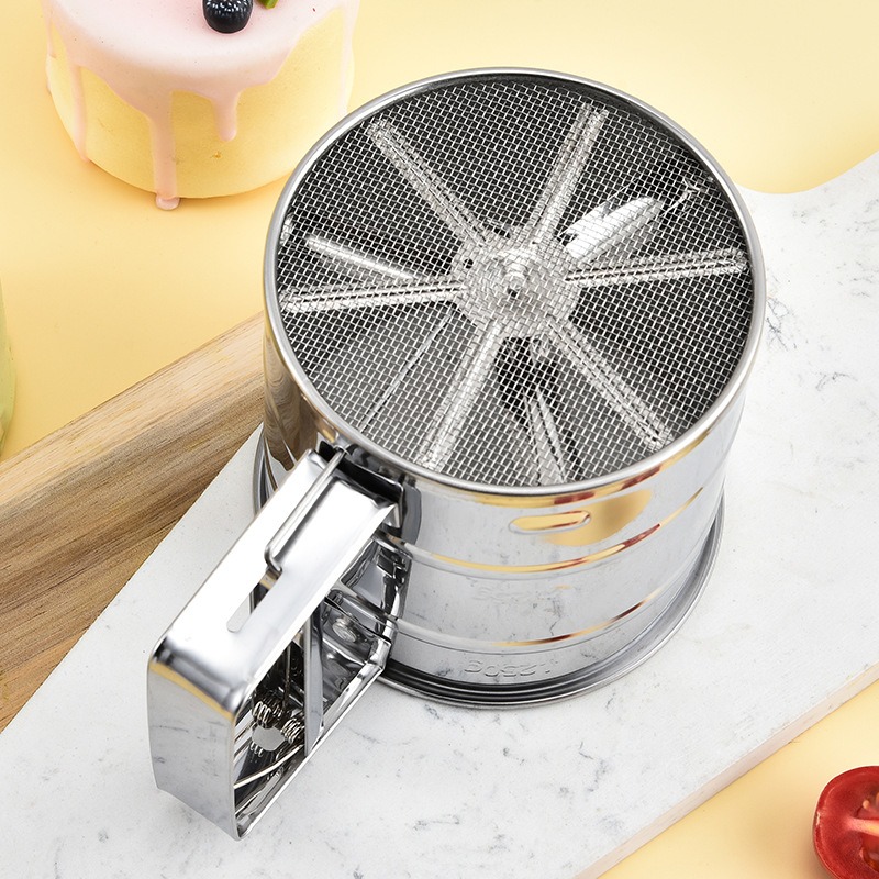 1PC roestvrijstalen meelzeef z - Baking Powder Kitchen recensie en prijs