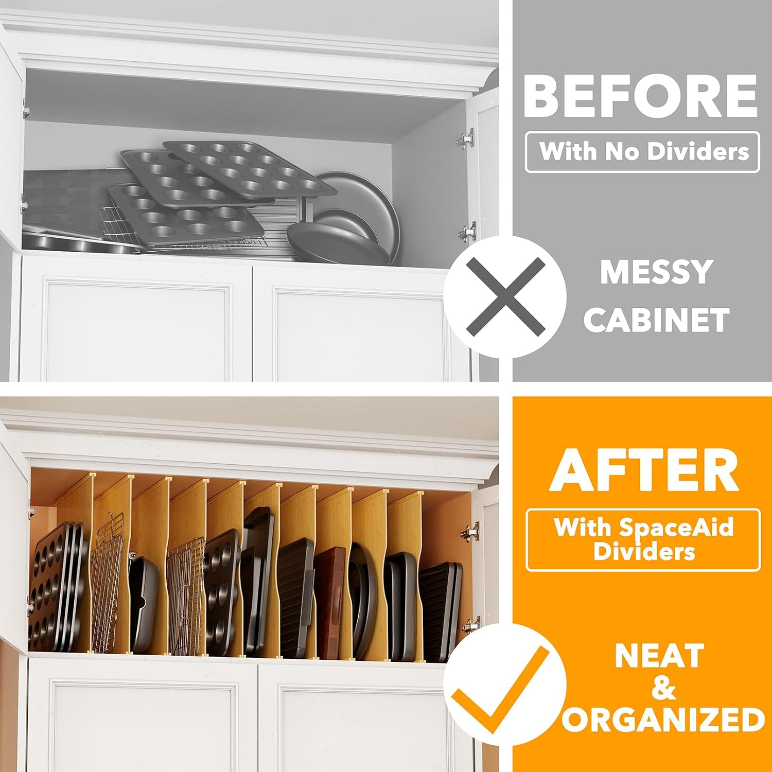 10-pack bamboe bakverdelaars v - Kitchen Baking Sheet Organizer recensie en prijs